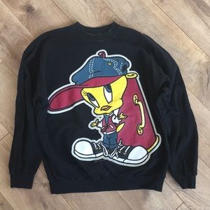 (SOLD) tweety sweater